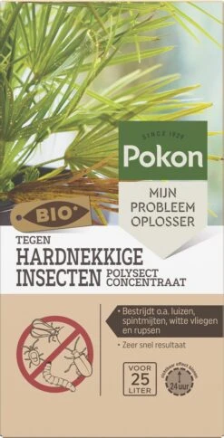 Pokon Bio Tegen Hardnekkige Insecten Concentraat - 175ml Voor 25 Liter - Zichtbaar Effect Binnen 24 Uur - Bestrijdt O.a. Luizen, Spintmijten, Witte Vliegen En Rupsen