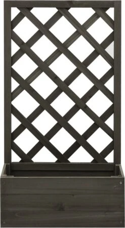 VidaXL Latwerkplantenbak 50x25x90 Cm Massief Vurenhout Grijs 4 VidaXL Latwerkplantenbak 50x25x90 Cm Massief Vurenhout Grijs -Tuinverzorgings Winkel 658x1200 1