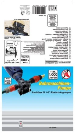 Water Boorpomp 1000 L/uur | Huis - Tuin - Boot Pomp Voor (Accu)boormachine -Tuinverzorgings Winkel 676x1200 1