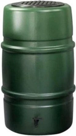 Regenton Voordeelset | Harcostar 227liter Groen + Standaard + Vulautomaat. -Tuinverzorgings Winkel 676x1200