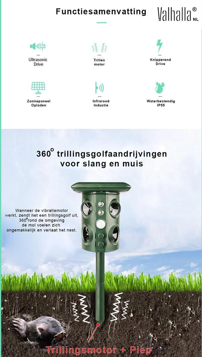 Valhalla NL - Kattenverjager - Ongedierte verjager - Outdoor - Kunststof - Groen - 16x13x11 cm Valhalla NL - Kattenverjager - Ongedierte Verjager - Outdoor - Kunststof - Groen - 16x13x11 Cm -Tuinverzorgings Winkel 679x1200 1