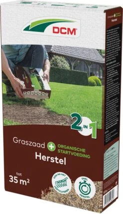 DCM Graszaad Plus Herstel - 525g Voor 35m² -Tuinverzorgings Winkel 691x1200