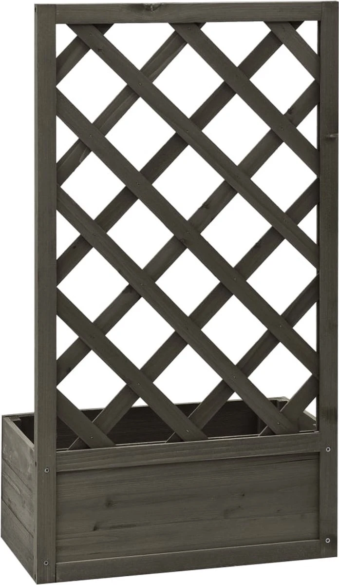 vidaXL Latwerkplantenbak 50x25x90 cm massief vurenhout grijs VidaXL Latwerkplantenbak 50x25x90 Cm Massief Vurenhout Grijs -Tuinverzorgings Winkel 696x1200 2