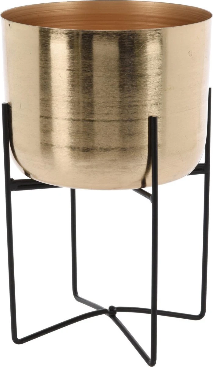 Luxe plantenpot/bloempot goud van 22 x 22 cm op een zwarte metalen standaard met een hoogte van 36 cm Merkloos Luxe Plantenpot/bloempot Goud Van 22 X 22 Cm Op Een Zwarte Metalen Standaard Met Een Hoogte Van 36 Cm -Tuinverzorgings Winkel 699x1200 1