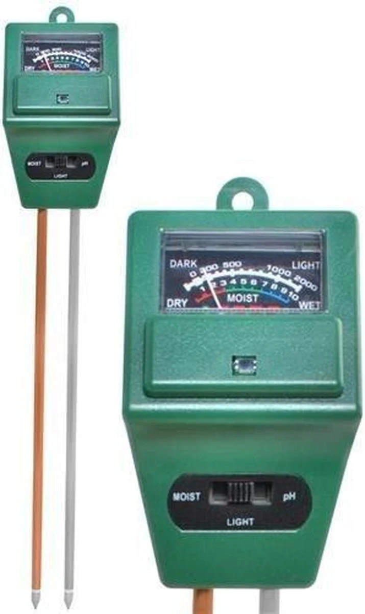 Plant Vochtmeter 3-in-1 - PH Meter Grond - Zuurtegraad Meter - PH Tester Planten Bodemtester - Grondmeter - Vochtigheidsmeter Planten Merkloos Plant Vochtmeter 3-in-1 - PH Meter Grond - Zuurtegraad Meter - PH Tester Planten Bodemtester - Grondmeter - Vochtigheidsmeter Planten -Tuinverzorgings Winkel
