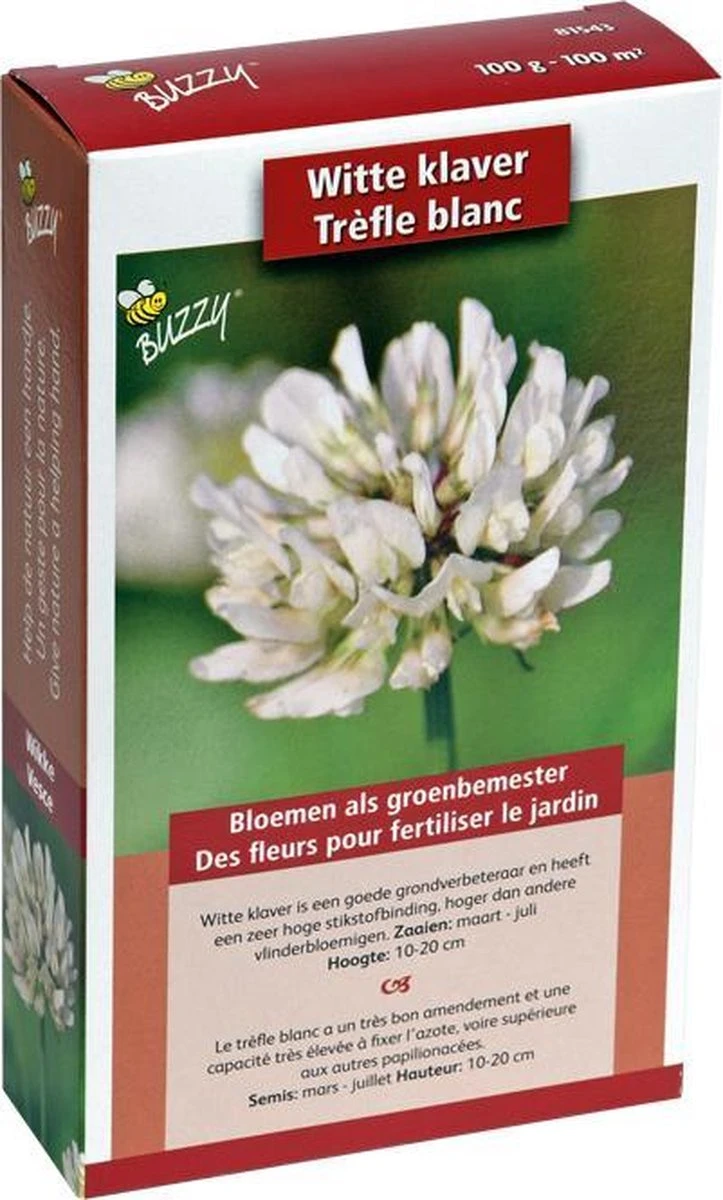 Buzzy® Groenbemester Witte Klaver - 100 gram Buzzy® Groenbemester Witte Klaver - 100 Gram -Tuinverzorgings Winkel 723x1200 3
