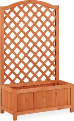 Relaxdays Plantenbak Met Klimrek - Bloembak Trellis - Rankhulp Hout - Voor Klimplanten 10 Relaxdays Plantenbak Met Klimrek - Bloembak Trellis - Rankhulp Hout - Voor Klimplanten -Tuinverzorgings Winkel 734x1200