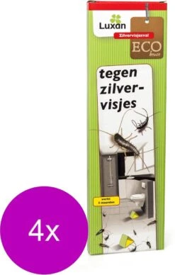 Luxan Zilvervisjesval - Insectenbestrijding - 4 X 3 Stuks