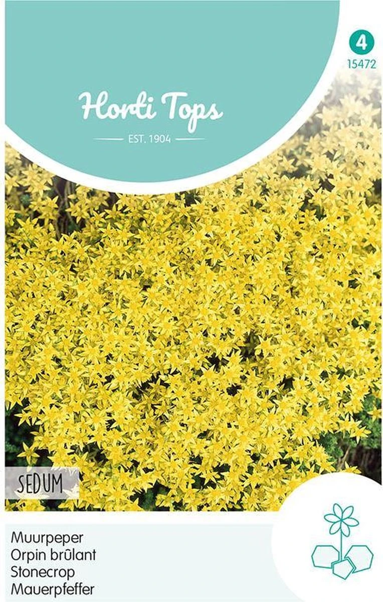 Hortitops zaden - Muurpeper Bloemzaad - Sedum Acre - Geel Hortitops Zaden - Muurpeper Bloemzaad - Sedum Acre - Geel -Tuinverzorgings Winkel 764x1200 2