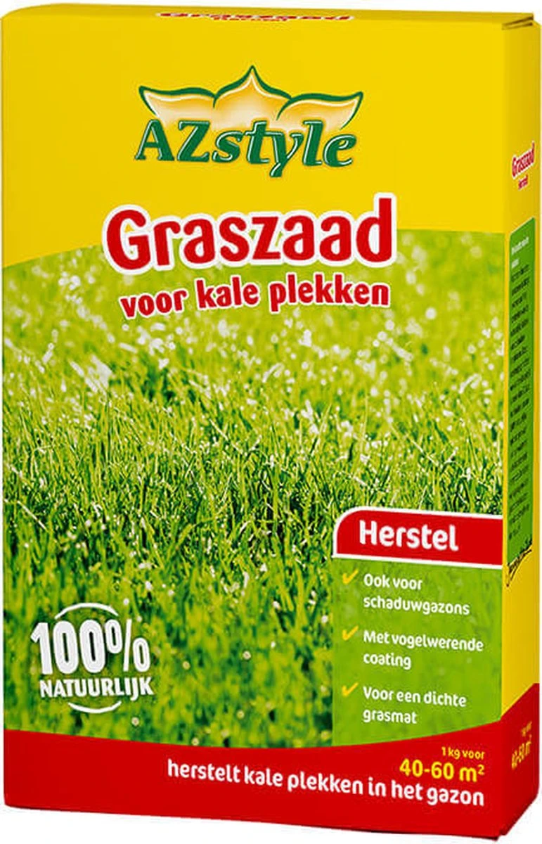 ECOstyle Graszaad Herstel Snelkiemend Gazon Gras – Herstelt kale plekken – Vogelwerende Coating – Geschikt voor Zon- en Schaduw Gazons - Snelle Kieming – 40 – 60M² – 1 KG ECOstyle Graszaad Herstel Snelkiemend Gazon Gras – Herstelt Kale Plekken – Vogelwerende Coating – Geschikt Voor Zon- En Schaduw Gazons - Snelle Kieming – 40 – 60M² – 1 KG -Tuinverzorgings Winkel 771x1200 6