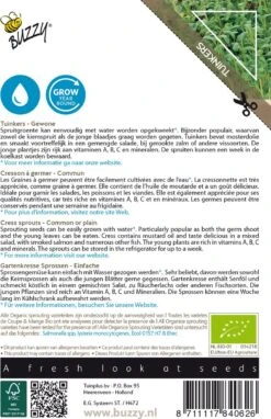 Buzzy® Organic Sprouting Tuinkers (BIO)