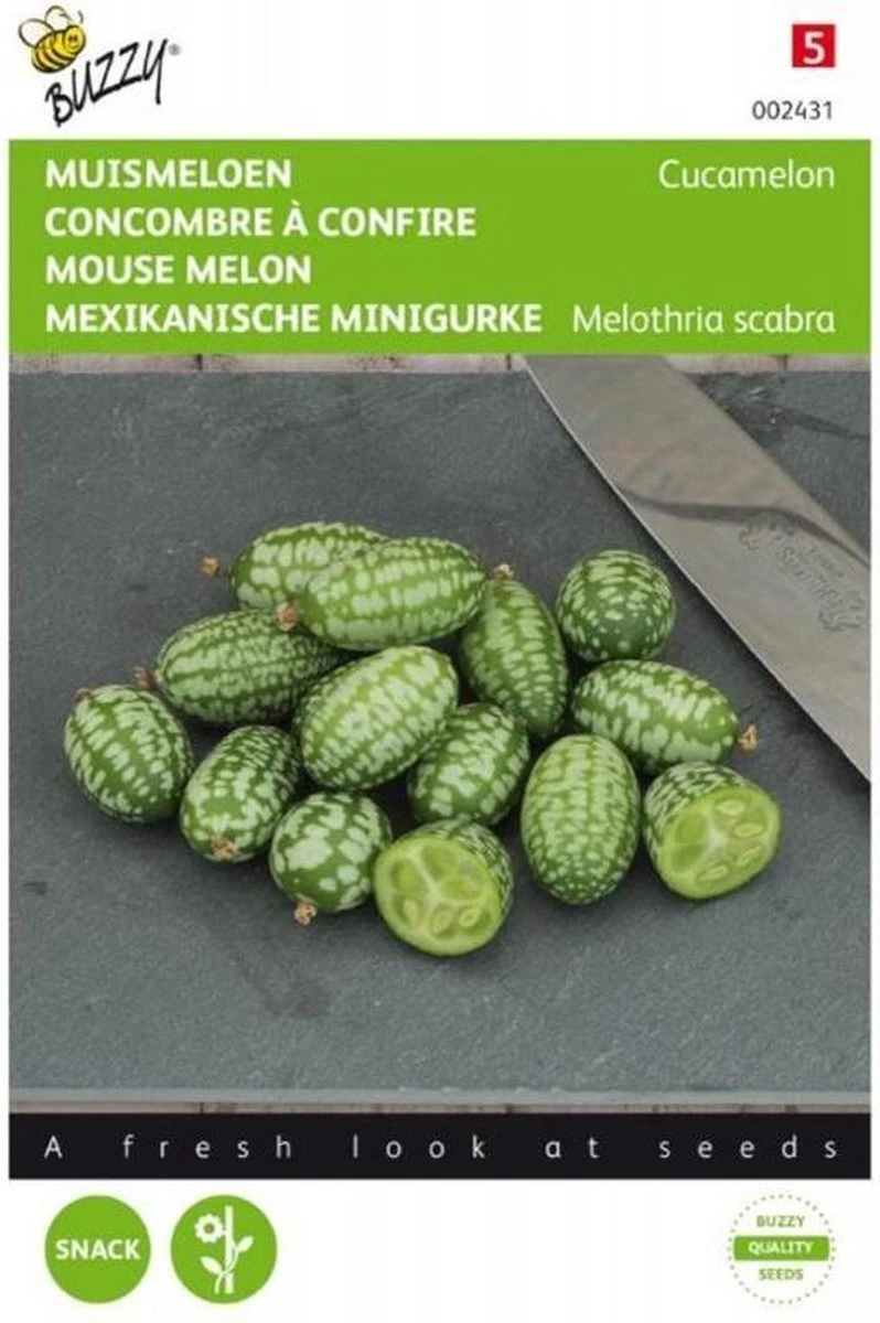 Buzzy zaden - Cucamelons muismeloen 15 zaden Buzzy Zaden - Cucamelons Muismeloen 15 Zaden -Tuinverzorgings Winkel 798x1200 1