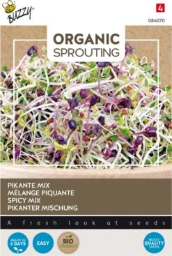 Buzzy® Organic Sprouting Salademengsel Pikant (BIO) -Tuinverzorgings Winkel 807x1200 3