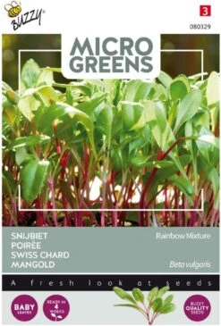Buzzy® Microgreens, Snijbiet Regenboogmengsel