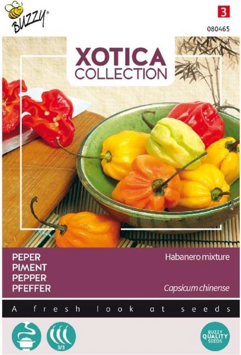 Buzzy® Xotica Peper Habanero mix Buzzy® Xotica Peper Habanero Mix -Tuinverzorgings Winkel