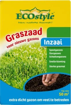 ECOStyle Graszaad-Inzaai Voor Nieuwe Gazons - Dicht Gazon Zonder Mos - Sterke Grasmat - Snelkiemend Graszaad - Speel & Siergazons - 50 M² - 1 KG -Tuinverzorgings Winkel 818x1200 3