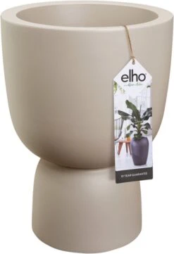 Elho Pure Coupe 35 - Bloempot Voor Binnen & Buiten - Ø 34.9 X H 49.0 Cm - Beige/Balanced Beige -Tuinverzorgings Winkel 820x1200 1