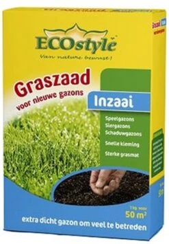 ECOStyle Graszaad-Inzaai Voor Nieuwe Gazons - Dicht Gazon Zonder Mos - Sterke Grasmat - Snelkiemend Graszaad - Speel & Siergazons - 50 M² - 1 KG -Tuinverzorgings Winkel 836x1200 2