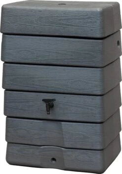 Antraciet Muurtank 168L | Rechthoekige Regenton | Compleet Met Accessoires -Tuinverzorgings Winkel 843x1200 3