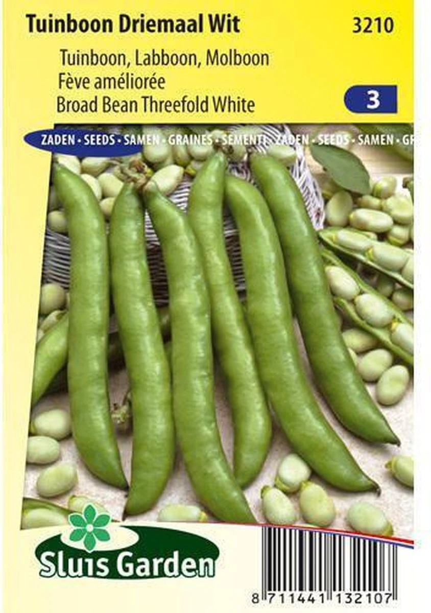 Sluis Garden - Tuinboon Driemaal Wit - 90 gram - 3210 Sluis Garden - Tuinboon Driemaal Wit - 90 Gram - 3210 -Tuinverzorgings Winkel 844x1200 12