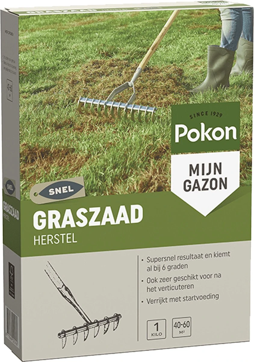 Pokon Graszaad Herstel - 1kg - Gazonherstel - Geschikt voor 40m² tot 60m² - Supersnel egaal groen gras Pokon Graszaad Herstel - 1kg - Gazonherstel - Geschikt Voor 40m² Tot 60m² - Supersnel Egaal Groen Gras -Tuinverzorgings Winkel 844x1200 26