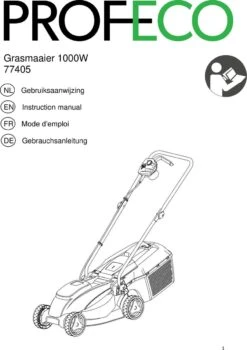 Profeco Elektrische Grasmaaier 1000W - Grasmaaimachine Met 320mm Maaibreedte En Instelbare Maaihoogte - Incl. 30 Liter Opvangbak 3 Profeco Elektrische Grasmaaier 1000W - Grasmaaimachine Met 320mm Maaibreedte En Instelbare Maaihoogte - Incl. 30 Liter Opvangbak -Tuinverzorgings Winkel 846x1200 2