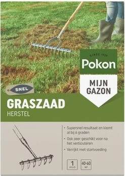 Pokon Graszaad Herstel - 1kg - Gazonherstel - Geschikt Voor 40m² Tot 60m² - Supersnel Egaal Groen Gras 9 Pokon Graszaad Herstel - 1kg - Gazonherstel - Geschikt Voor 40m² Tot 60m² - Supersnel Egaal Groen Gras -Tuinverzorgings Winkel 849x1200 2