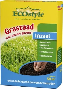 ECOStyle Graszaad-Inzaai Voor Nieuwe Gazons - Dicht Gazon Zonder Mos - Sterke Grasmat - Snelkiemend Graszaad - Speel & Siergazons - 50 M² - 1 KG -Tuinverzorgings Winkel 851x1200 5