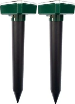 Aniway®- Mollenverjager - 2 Of 4 Stuks - Mollenbestrijding - Op Zonne-energie - Diervriendelijk - Waterdicht - Strakke Tuin/gazon/perceel