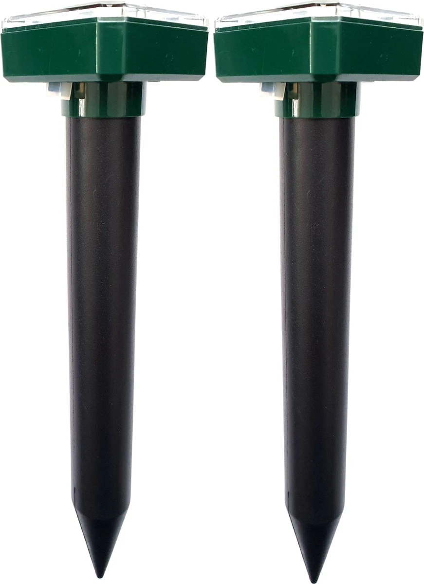 Aniway®- Mollenverjager - 2 of 4 stuks - Mollenbestrijding - Op zonne-energie - Diervriendelijk - Waterdicht - Strakke tuin/gazon/perceel Aniway®- Mollenverjager - 2 Of 4 Stuks - Mollenbestrijding - Op Zonne-energie - Diervriendelijk - Waterdicht - Strakke Tuin/gazon/perceel -Tuinverzorgings Winkel