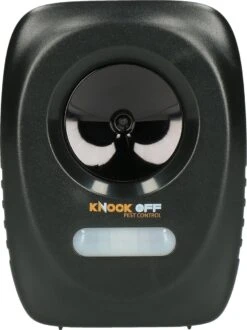 Knock Off Animal Repeller – Ultrasone Verjager – Dierenverjager – Kattenverjager – Ongedierteverjager – Op Batterijen – 300m2 Bereik – Verschillende Ultrasoon Instellingen