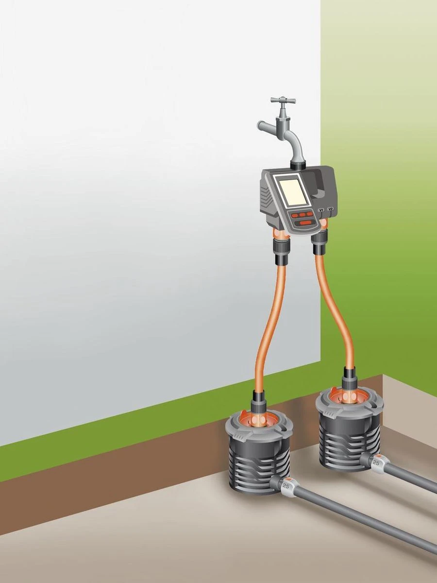 GARDENA Besproeiingsomputer MultiControl Duo - 3 besproeiingen per dag - 1min tot 3u 59min. GARDENA Besproeiingsomputer MultiControl Duo - 3 Besproeiingen Per Dag - 1min Tot 3u 59min. -Tuinverzorgings Winkel 900x1200 40