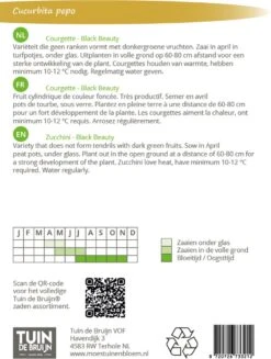 Tuin De Bruijn® Zaden - Courgette Black Beauty - Zeer Hoge Opbrengst -Tuinverzorgings Winkel 906x1200 4