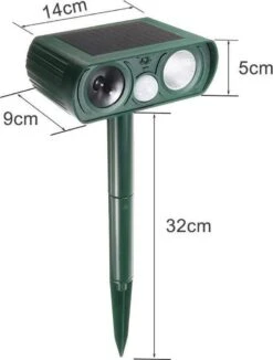 Sparckz Verjager® Ultrasone Kattenverjager Op Zonneenergie - Kattenschrik - Marterverjager - Afweermiddel Voor Vogels, Katten, Muizen, Ongedierte Etc. - Waterdicht - Rond -Tuinverzorgings Winkel 908x1200 4