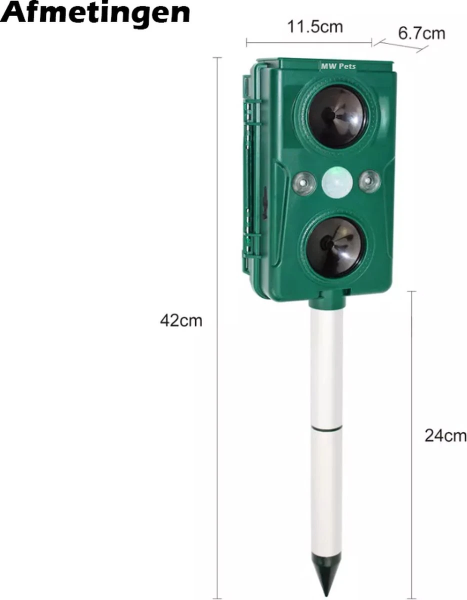 Milize Solar Kattenverjager - Honden en Kattenschrik - Muizenverjager - Marterverjager - Vogelverjager - Oplaadbare Batterijen - Bewegingssensor - Zonne Energie - USB Lader - Katten Verjager Milize Solar Kattenverjager - Honden En Kattenschrik - Muizenverjager - Marterverjager - Vogelverjager - Oplaadbare Batterijen - Bewegingssensor - Zonne Energie - USB Lader - Katten Verjager -Tuinverzorgings Winkel 934x1200 1