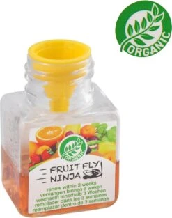 Super Ninja - Fruit Fly Ninja® - Fruitvliegjes Vanger - 100% Natuurlijk En Milieu Verantwoordelijk - 2 Pack -Tuinverzorgings Winkel 948x1200