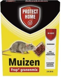 Protect Home Frap Granenmix Tegen Muizen - 2 X 25 Gram - Muis Bestrijdingsmiddel - Lokaas Muizenkorrels Voor Huismuizen - Professionele Formulering - In Portieverpakking 8 Protect Home Frap Granenmix Tegen Muizen - 2 X 25 Gram - Muis Bestrijdingsmiddel - Lokaas Muizenkorrels Voor Huismuizen - Professionele Formulering - In Portieverpakking -Tuinverzorgings Winkel 957x1200
