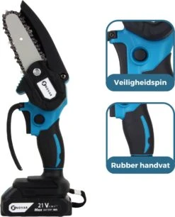 NovarGarden® Mini Kettingzaag NG1 - Met 2x Accu - Takkenzaag - Snoeizaag - Electrisch - Handzaag - Boomzaag - 21V -Tuinverzorgings Winkel 970x1200 8