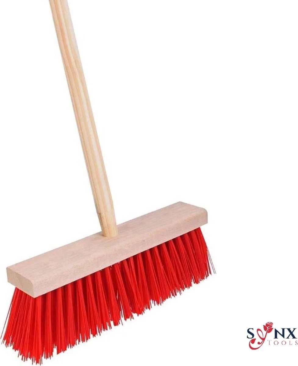 Synx Tools Harde Tuinbezem Nylon - 30 cm - Straatbezem - Bezem rood - Besem Veger - Buiten Bezem met steel 120 cm - Schoonmaakartikelen - Schrobborstels Synx Tools Harde Tuinbezem Nylon - 30 Cm - Straatbezem - Bezem Rood - Besem Veger - Buiten Bezem Met Steel 120 Cm - Schoonmaakartikelen - Schrobborstels -Tuinverzorgings Winkel 977x1200 2