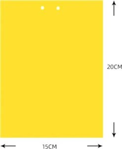 Gele Lijmvallen 20 Stuks Vangplaten, Vangkaarten Tegen Insecten Zoals Rouwvliegjes, Trips, Witte Vlieg, Bladluis En Mineervliegen Geschikt Voor Binnen, Buiten, Kweektent Of Kas -Tuinverzorgings Winkel 978x1200 3
