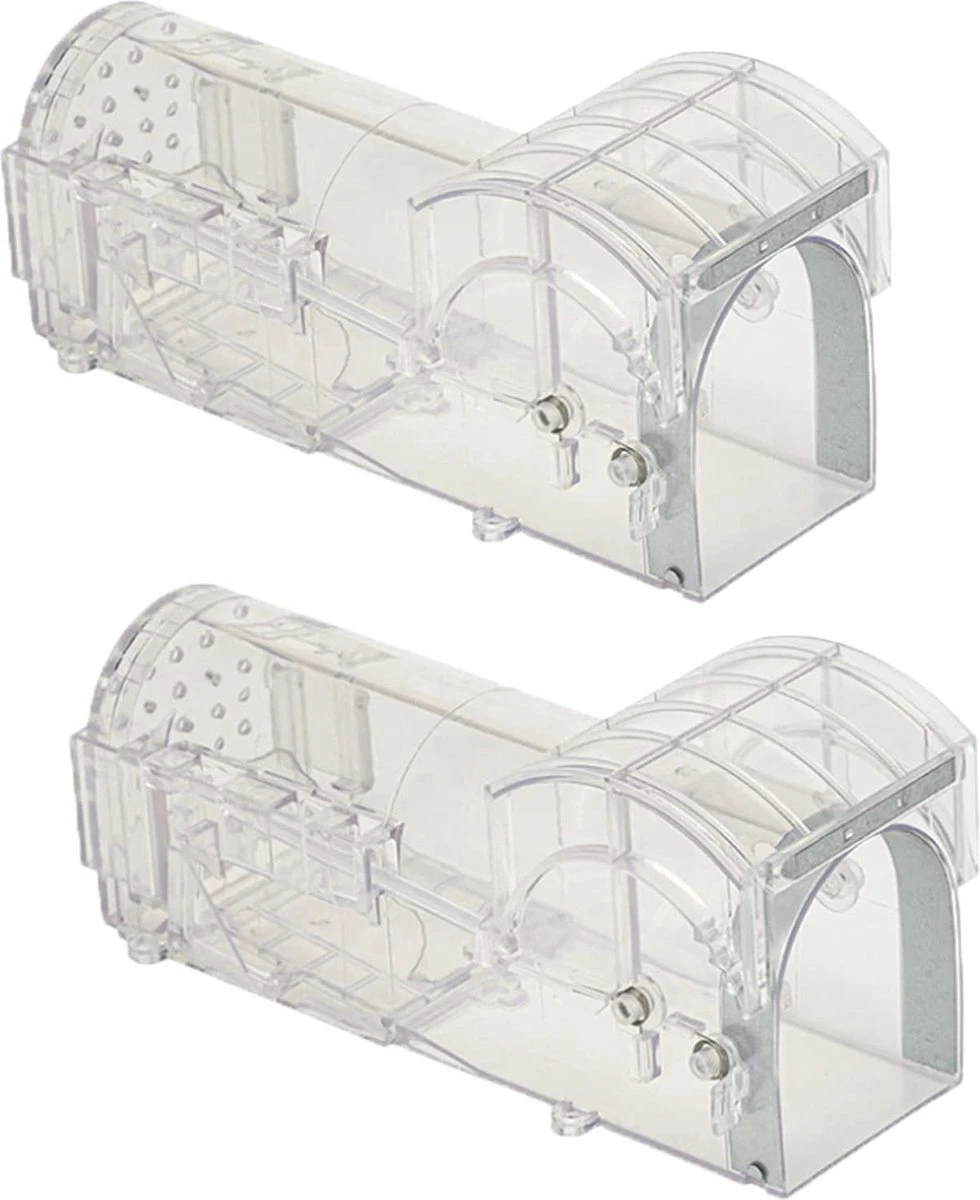 IGOODS - Diervriendelijke Muizenval - Ongedierte bestrijding - Knaagdieren 2 Stuks - kleur TRANSPARANT IGOODS - Diervriendelijke Muizenval - Ongedierte Bestrijding - Knaagdieren 2 Stuks - Kleur TRANSPARANT -Tuinverzorgings Winkel 980x1200 1